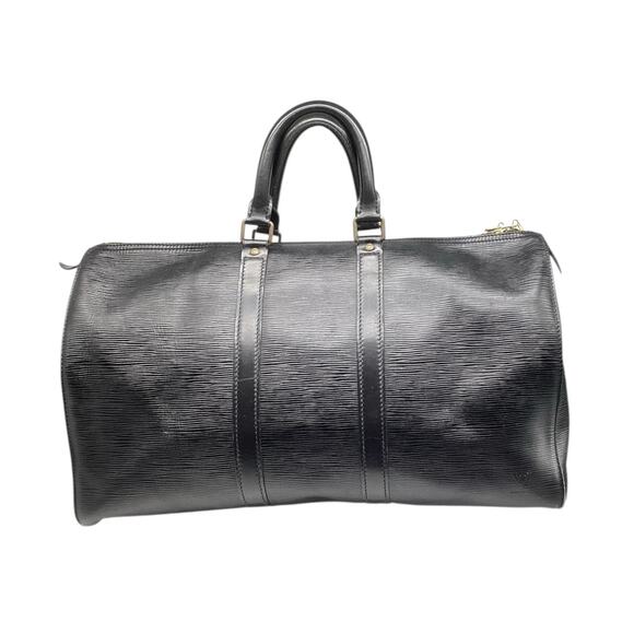 Louis Vuitton Vintage Epi Keepall 45 Travel Bag in Black - Picture 1 of 14